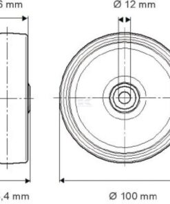 Rueda 100 mm