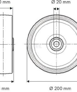 Rueda 200 mm