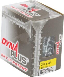 Tornillo Ø 3 x 20 mm TX10 perfil Torx, avellanado, acero al carbono, DYNAPLUS