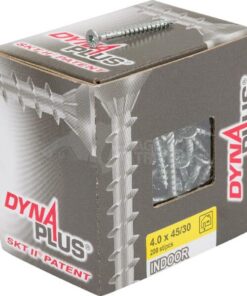 Tornillo Ø 4 x 45 mm TX20 perfil Torx, avellanado, acero al carbono, DYNAPLUS