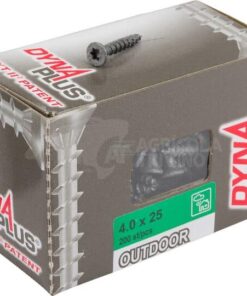 Tornillo Ø 4 x 25 mm TX20 perfil Torx, avellanado, acero al carbono, DYNAPLUS