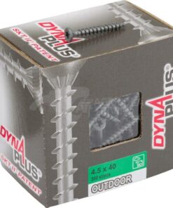 Tornillo Ø 4,5 x 40 mm TX25 perfil Torx, avellanado, acero al carbono, DYNAPLUS