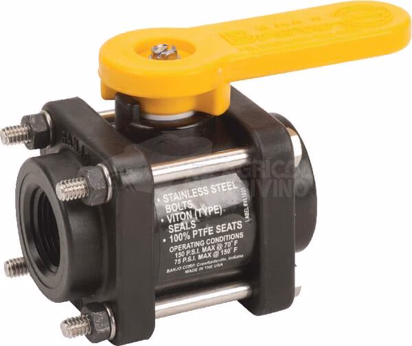 Válvula Poly 3/4" 1 Válvula Poly 3/4"