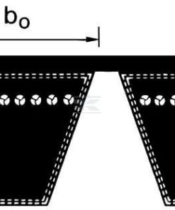 Correa de transmisión 2X3V 560 Optibelt