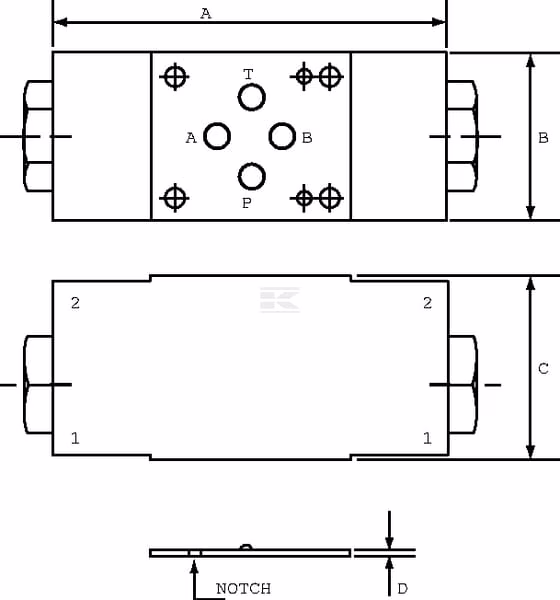 Válvula antirretorno CV10NP 03B0 4 Válvula antirretorno CV10NP 03B0