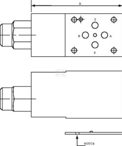 Válvula de equilibrado CB10HV3B1E200B00 NG06