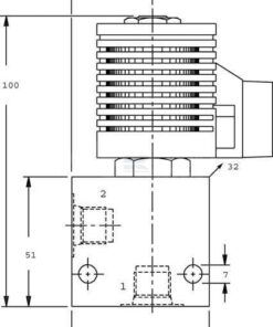 Válvula 2/2 SVP08CDB 24 V CC A06