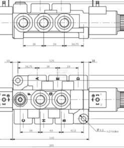 Válvula 8/3 vías 12 V DC DFE-052-8B-G06-1