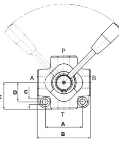 Válvula de 4 vías D 3/8 BSP