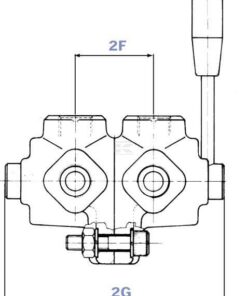 Válvula de 6 vías L 3/4 BSP