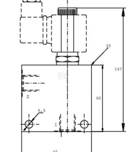Válvula eléctr. 2/2 12 V Nº ab. 3/8" BSP 8 Válvula eléctr. 2/2 12 V Nº ab. 3/8