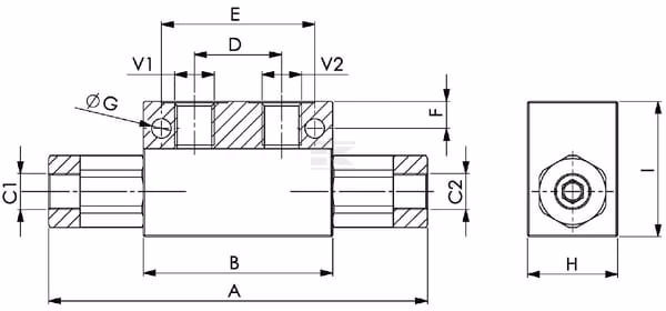 Válv. antirret. contr. 1/2 BSP