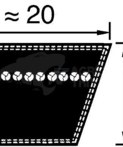 Correa trapezoidal 20x1500, Optibelt 6 Correa trapezoidal 20x1500, Optibelt