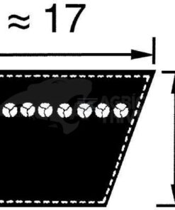 Correa trapezoidal B73 17x1850mm, Optibelt