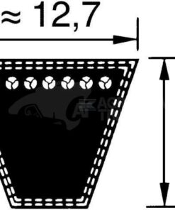 Correa trapezoidal SPA 13x2325mm, Optibelt