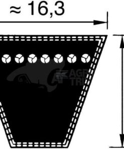 Correa trapezoidal SPB 17x2720mm, Optibelt 6 Correa trapezoidal SPB 17x2720mm, Optibelt