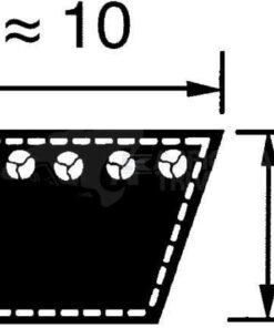 Correa trapezoidal 10x1060mm, Optibelt 6 Correa trapezoidal 10x1060mm, Optibelt