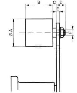 Rodillo tensor PVC