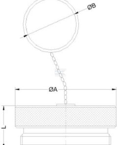 Tapón antipolvo para VCR 34-F