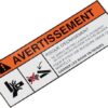 Adhesivo de advertencia 2 Adhesivo de advertencia