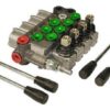Válvula distribuidor monoblock 4 servicios: 3x 2-posiciónes, 1x  1-posición, 3/8"