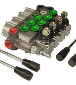 Válvula distribuidor monoblock 4 servicios: 3x 2-posiciónes, 1x  1-posición, 3/8"