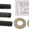 Set con 3 pernos de seguridad