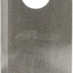 Cuchilla izda. de segadora 93 x 48 x 3 mm orificio Ø 19 mm adecuada para PZ (paquete de 25 unidades)