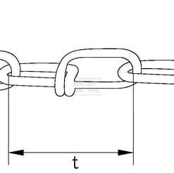 Cadena Ø2.2 mm x 31 mm rollo: 62 m zincada, Kramp 5 Cadena Ø2.2 mm x 31 mm rollo: 62 m zincada, Kramp