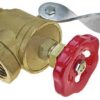 Válvula de compuerta bloqueable de 1" Bsp