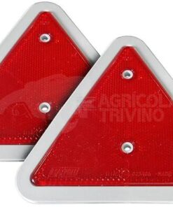 Reflector rojo triangular 180mm (2 uds.)