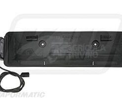 Soporte de matrícula LED, para matrícula 520x110 mm, 12-24V, rectangular, sistema click connect (Jaeger)