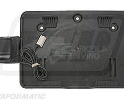 Soporte de matrícula LED, 12-24V, cuadrado, sistema click connect (Jaeger)