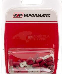 Terminal Faston M, rojo, 0.5-1mm² Ø6.4mm (50 uds.)