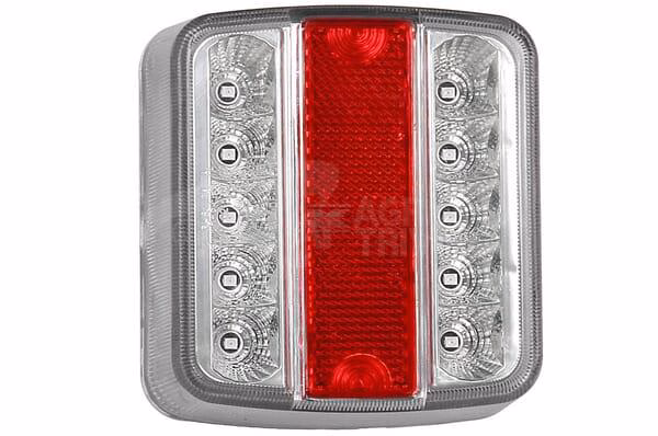 Unidad de luz posterior LED 12V 5 funciones + catadrióptico (4 uds.) 1 Unidad de luz posterior LED 12V 5 funciones + catadrióptico (4 uds.)