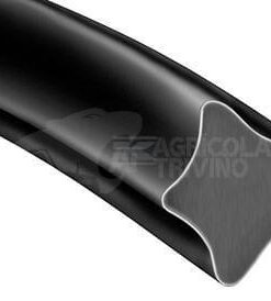 Goma acristalamiento de PVC negra (30m)