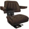 Asiento con suspensión mecánica, de tela - respaldo trapezoidal