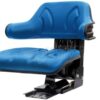 Asiento con suspensión mecánica, envolvente azul 2 Asiento con suspensión mecánica, envolvente azul