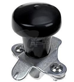 Pomo giratorio para volante, negro