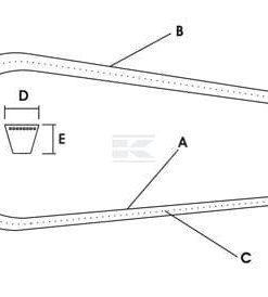 Juego de correas de transmisión Spa2882 - 4