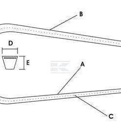 Juego de correas de transmisión Spb2400 - 3