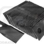 Cuchilla de cortacésped DCH., 107x45x4 Ø18.2mm(25 uds.)