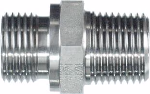 Adaptador Recto M 3/4" BSP x 3/4" NPT SS 1 Straight Adaptor M 3/4" BSP x 3/4" NPT SS