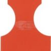 Rollo de etiquetas de 200x50mm naranja 100pzs