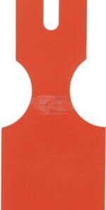 Rollo de etiquetas de 200x50mm naranja 100pzs