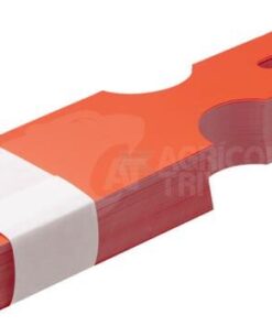 Rollo de etiquetas de 200x50mm naranja 100pzs