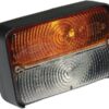 Luz de galibó e intermitencia halógena, frontal, rectangular, ámbar / blanca, atornillable, Vapormatic