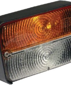 Luz de galibó e intermitencia halógena, frontal, rectangular, ámbar / blanca, atornillable, Vapormatic