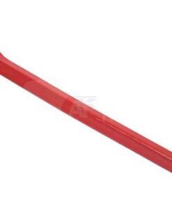 Horquilla y púa de agarre, recta: 56mm sección cuadrada 36x820mm, punta aguda con tuerca M24x1.5mm, rojo, Vapormatic