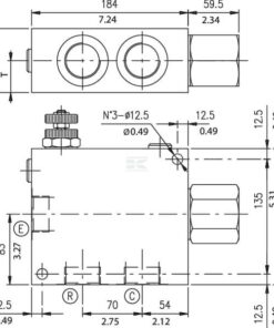 Válv ctrl. caudal 3 v. VPR3 EP